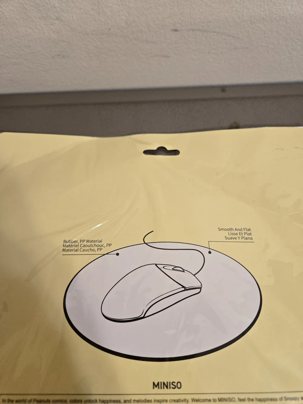Miniso Peanuts Mouse Pad Featuring Snoopy and Woodstock